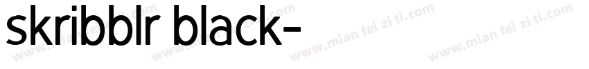 skribblr black字体转换